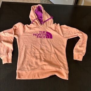 The North Face Coral Hoodie with Violet Logo